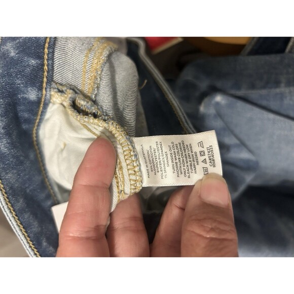 New LOFT Jeans Size 8 Womens Blue Stretch Jeans Ladies Mid Rise Curvy Skinny - Picture 4 of 9